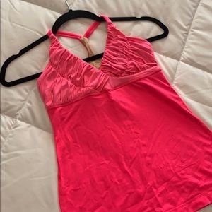 Lulu lemon hot pink top!